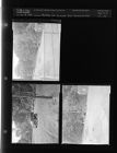 Parking lot is made into a swimming pool (4 Negatives (October 8, 1954) [Sleeve 14, Folder b, Box 5]